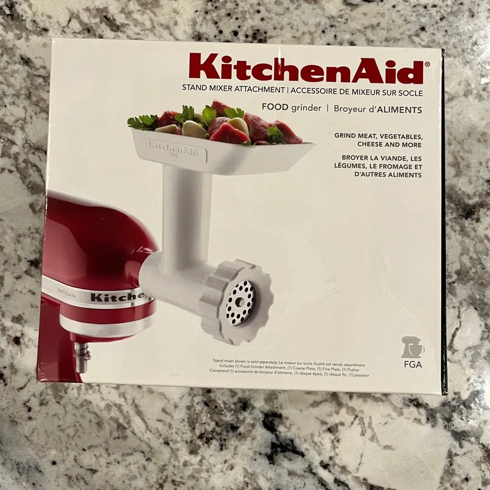 NWOT KitchenAid Stand Mixer Grinder Attachment - Picture 2 of 4